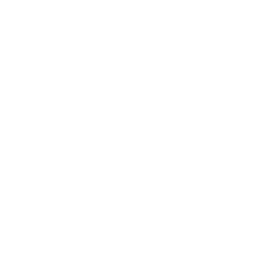 A white line-art icon showing a complex shape, possibly a floor plan with rooms, overlaid by a curved line that ends in a loop or chain link, set against a transparent background.