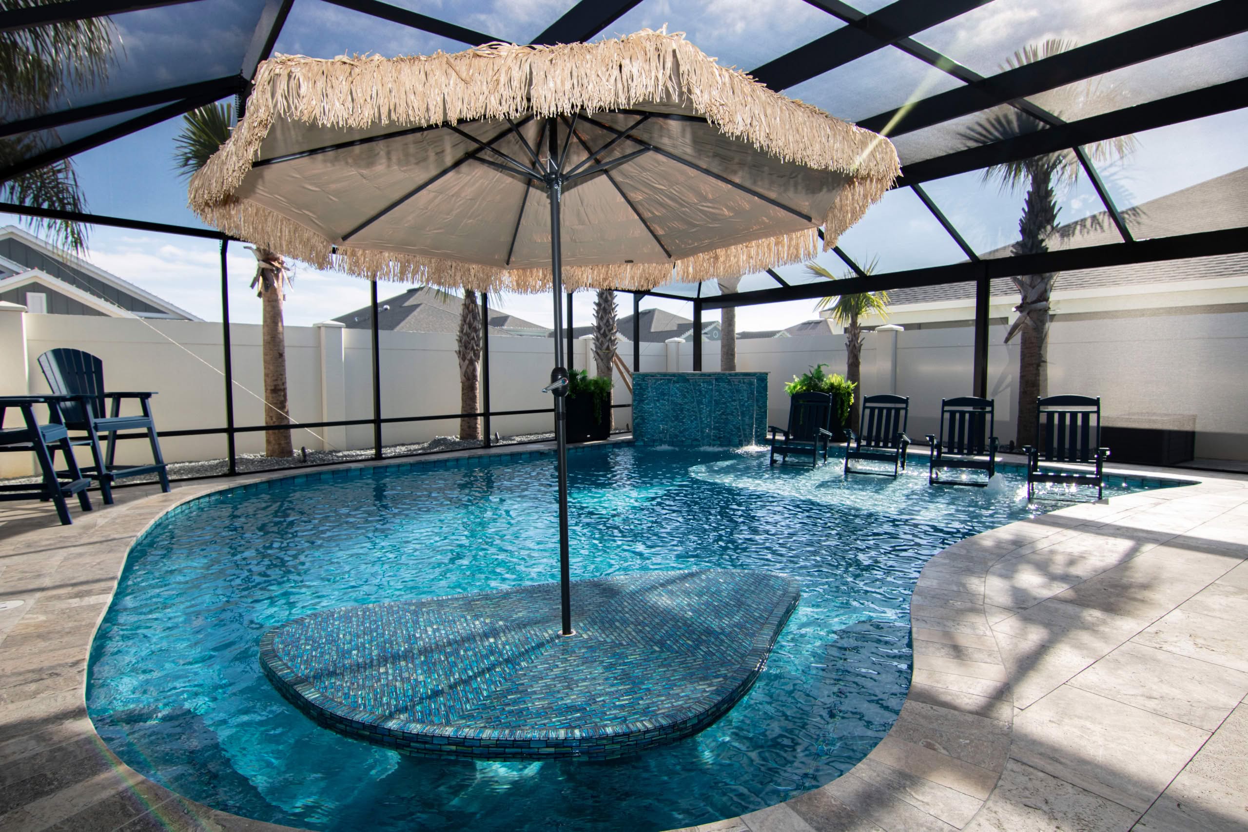 new pool construction in Stone Creek