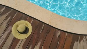 Custom Pool Deck Finishes Florida Showing Textured Knockdown Coating Around Inground Pool